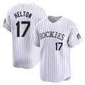 Vanessashop C.Rockies #17 Todd Helton Player White Limited Home Stitched Jerseys