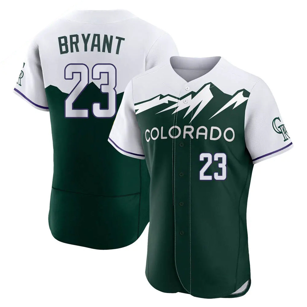 Vanessashop C.Rockies #23 Kris Bryant Player Green City Connect Limited Elite Home Stitched Jerseys