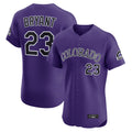 Vanessashop C.Rockies #23 Kris Bryant Player Purple Limited Elite Home Stitched Jerseys