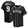 Vanessashop C.Rockies #9 Brenton Doyle Player Black Fashion Out Home Game Stitched Jerseys