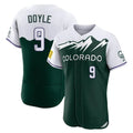 Vanessashop C.Rockies #9 Brenton Doyle Player Green City Connect Limited Elite Home Stitched Jerseys