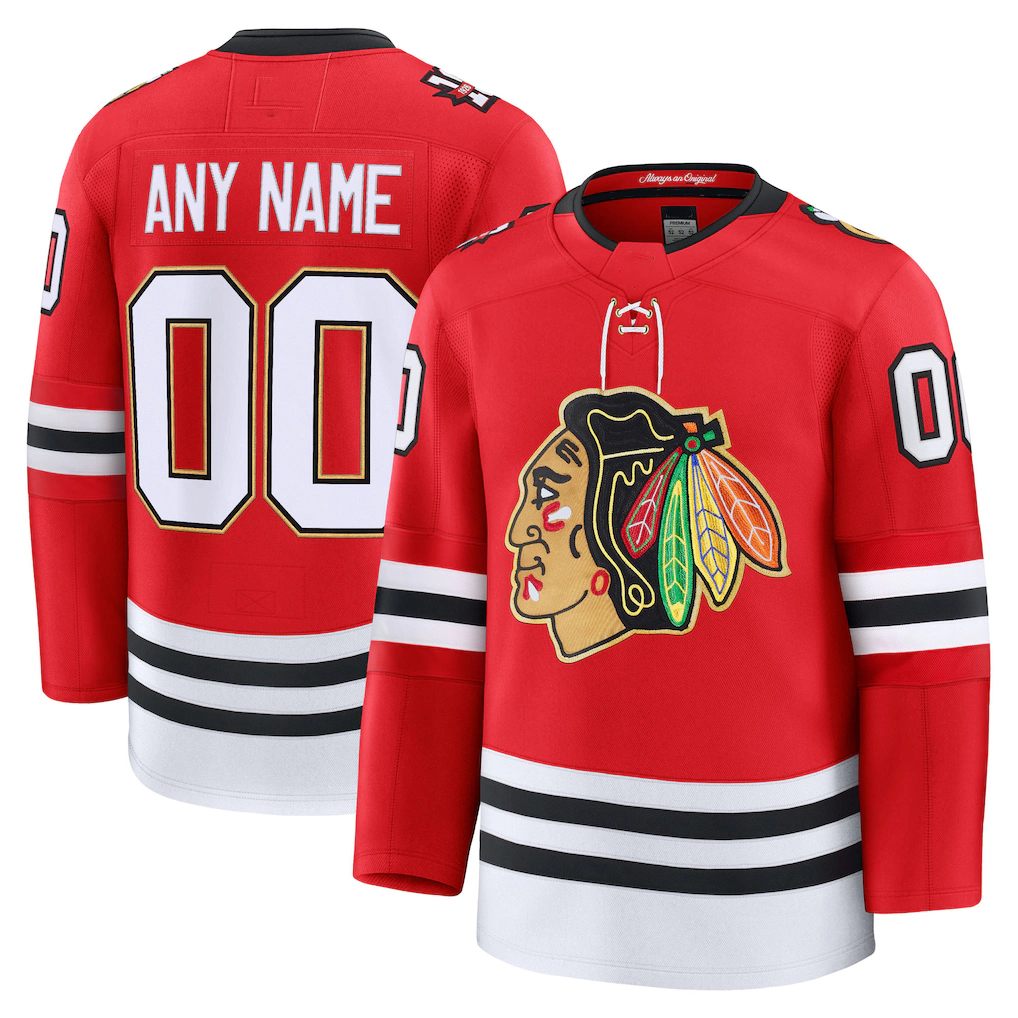 Vanessashop Custom C.Blackhawks Red Centennial Premium Jerseys