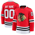 Vanessashop Custom C.Blackhawks Red Home Premium Jerseys