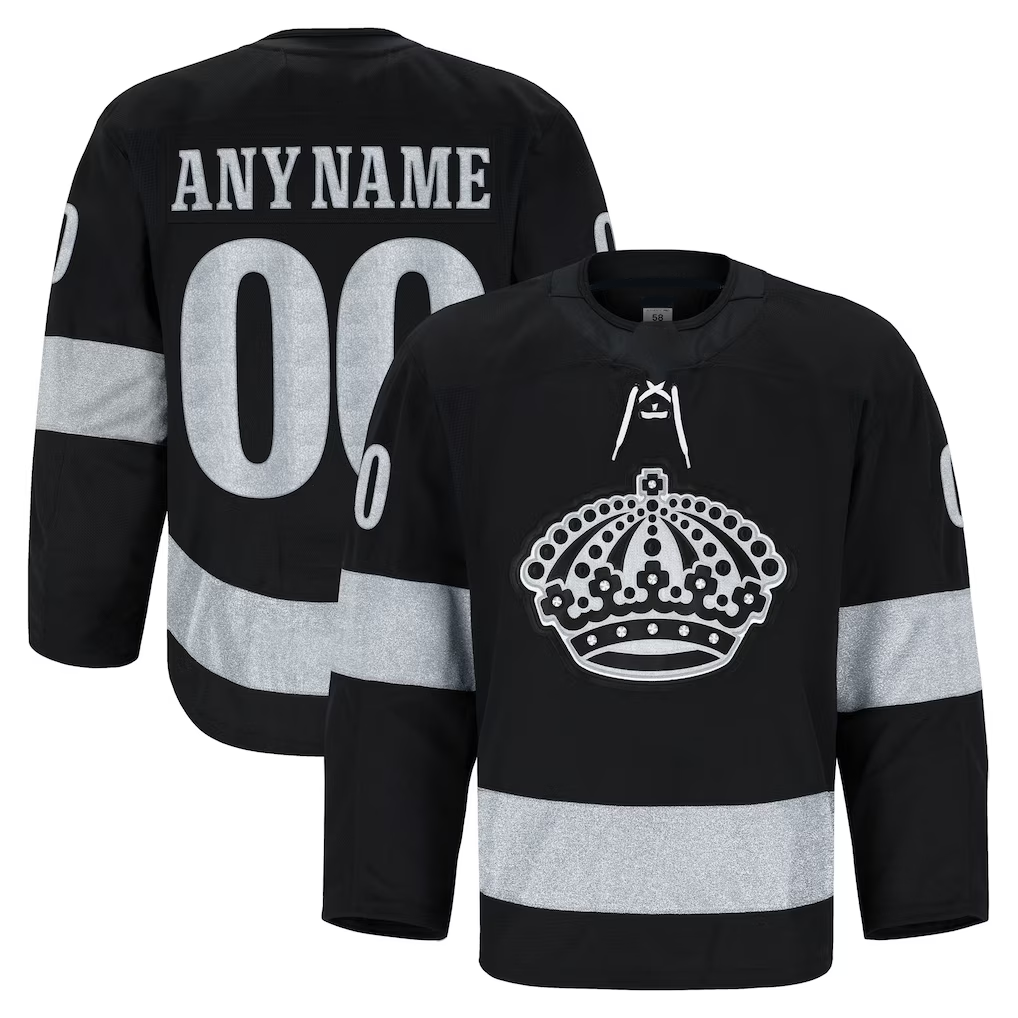 Vanessashop Custom LA.Kings Black Alternate Authentic Pro Jerseys
