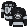 Vanessashop Custom LA.Kings Black Alternate Authentic Pro Jerseys