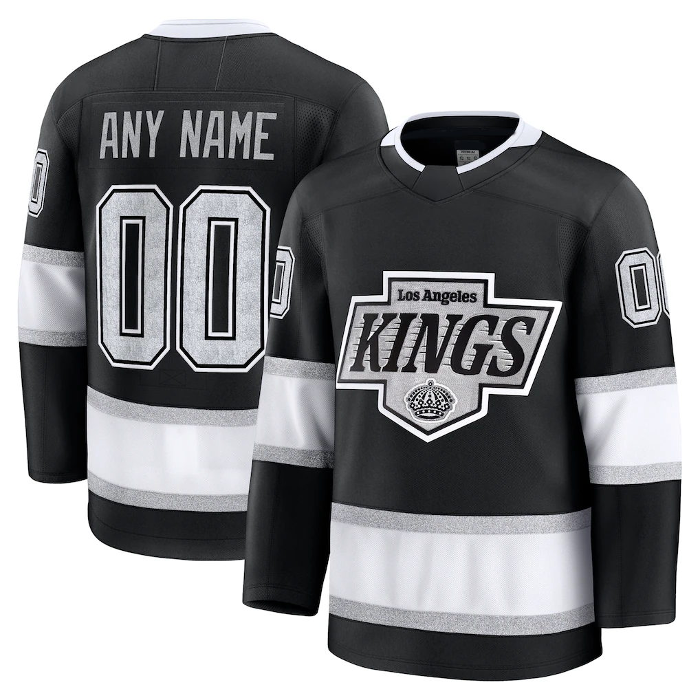 Vanessashop Custom LA.Kings Black Home Premium Jerseys