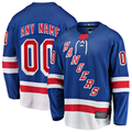 Vanessashop Custom NY.Rangers Blue Home Breakaway Jerseys