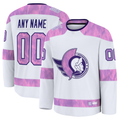 Vanessashop Custom O.Senators White 2024 Hockey Fights Cancer Practice Jerseys