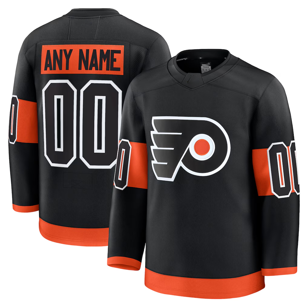 Vanessashop Custom P.Flyers Black Alternate Premium Jerseys