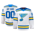 Vanessashop Custom SL.Blues White Away Authentic Pro Jerseys