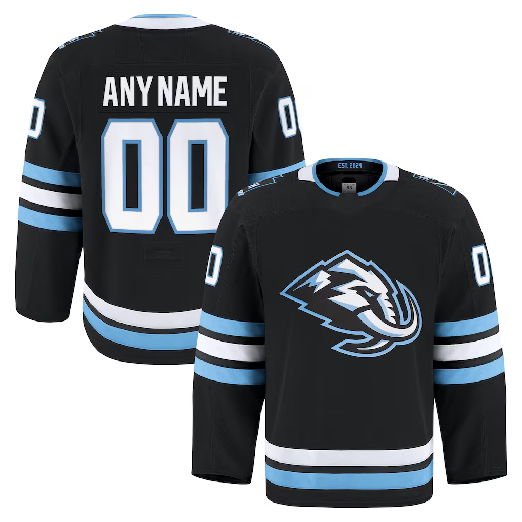 Vanessashop Custom U.Mammoth Black Home Authentic Pro Jerseys