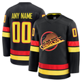 Vanessashop Custom V.Canucks Black Alternate Premium Jerseys