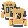 Vanessashop Custom VG.Knights Gold Home Authentic Pro Jerseys