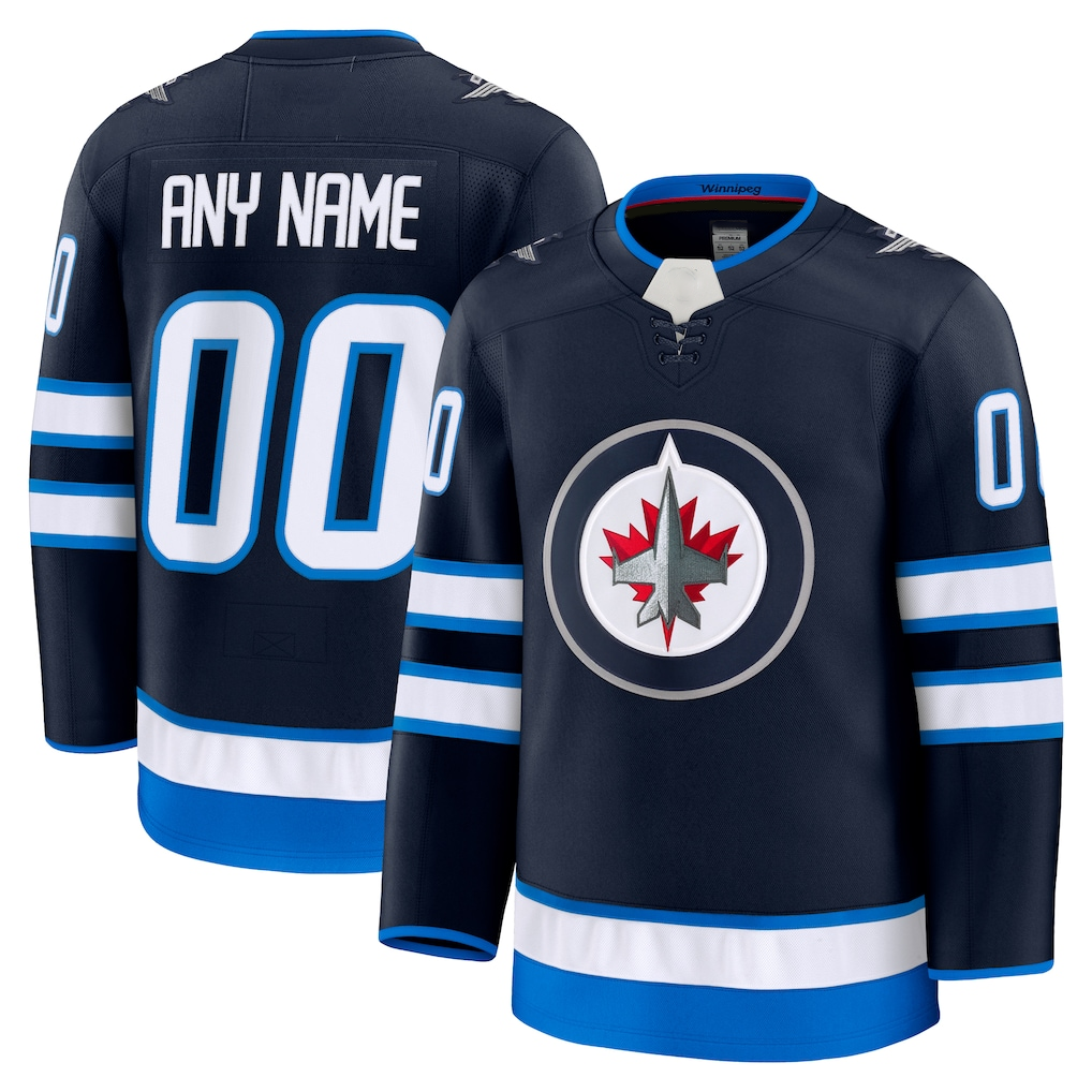 Vanessashop Custom W.Jets Navy Home Premium Jerseys
