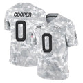 Vanessashop D.Broncos #0 Jonathon Cooper Player Arctic Camo Salute To Service Limited Stitched Jerseys