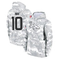Vanessashop D.Broncos #10 Bo Nix Player Arctic Camo Salute to Service Hoodies Limited Game Stitched Jerseys