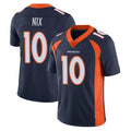 Vanessashop D.Broncos #10 Bo Nix Player Navy Vapor Untouchable Limited Game Stitched Jerseys
