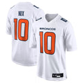 Vanessashop D.Broncos #10 Bo Nix Player White Fashion Limited Game Stitched Jerseys