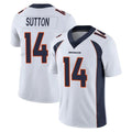Vanessashop D.Broncos #14 Courtland Sutton Player White Vapor Untouchable Limited Home Game Stitched Jerseys