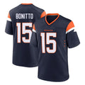 Vanessashop D.Broncos #15 Nik Bonitto Player Navy Home Game Stitched Jerseys
