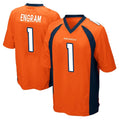 Vanessashop D.Broncos #1 Evan Engram Player Orange Color Home Game Stitched Jerseys