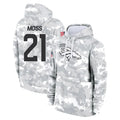 Vanessashop D.Broncos #21 Riley Moss Player Arctic Camo Salute to Service Hoodies Limited Game Stitched Jerseys