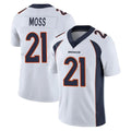 Vanessashop D.Broncos #21 Riley Moss Player White Vapor Untouchable Limited Home Game Stitched Jerseys