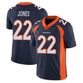 Vanessashop D.Broncos #22 Brandon Jones Player Navy Vapor Untouchable Limited Game Stitched Jerseys