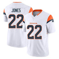 Vanessashop D.Broncos #22 Brandon Jones Player White Limited Vapor F.U.S.E. Home Game Stitched Jerseys
