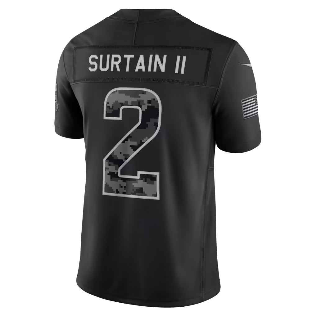 vanessashop  D.Broncos #2 Patrick Surtain II Black 2026 Salute to Service Stitched Limited Jersey