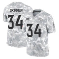Vanessashop D.Broncos #34 JL Skinner Player Arctic Camo Salute To Service Limited Stitched Jerseys