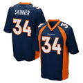 Vanessashop D.Broncos #34 JL Skinner Player Navy Game Stitched Jerseys