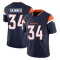 Vanessashop D.Broncos #34 JL Skinner Player Navy Limited Vapor F.U.S.E. Home Game Stitched Jerseys