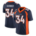 Vanessashop D.Broncos #34 JL Skinner Player Navy Vapor Untouchable Limited Game Stitched Jerseys
