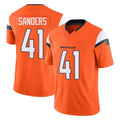 Vanessashop D.Broncos #41 Drew Sanders Player Orange Vapor F.U.S.E. Limited Home Game Stitched Jerseys