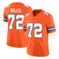 Vanessashop D.Broncos #72 Garett Bolles Player Orange Limited Alternate Vapor F.U.S.E. Throwback Game Stitched Jerseys