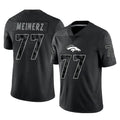 Vanessashop D.Broncos #77 Quinn Meinerz Player Black Reflective Limited Stitched Jerseys
