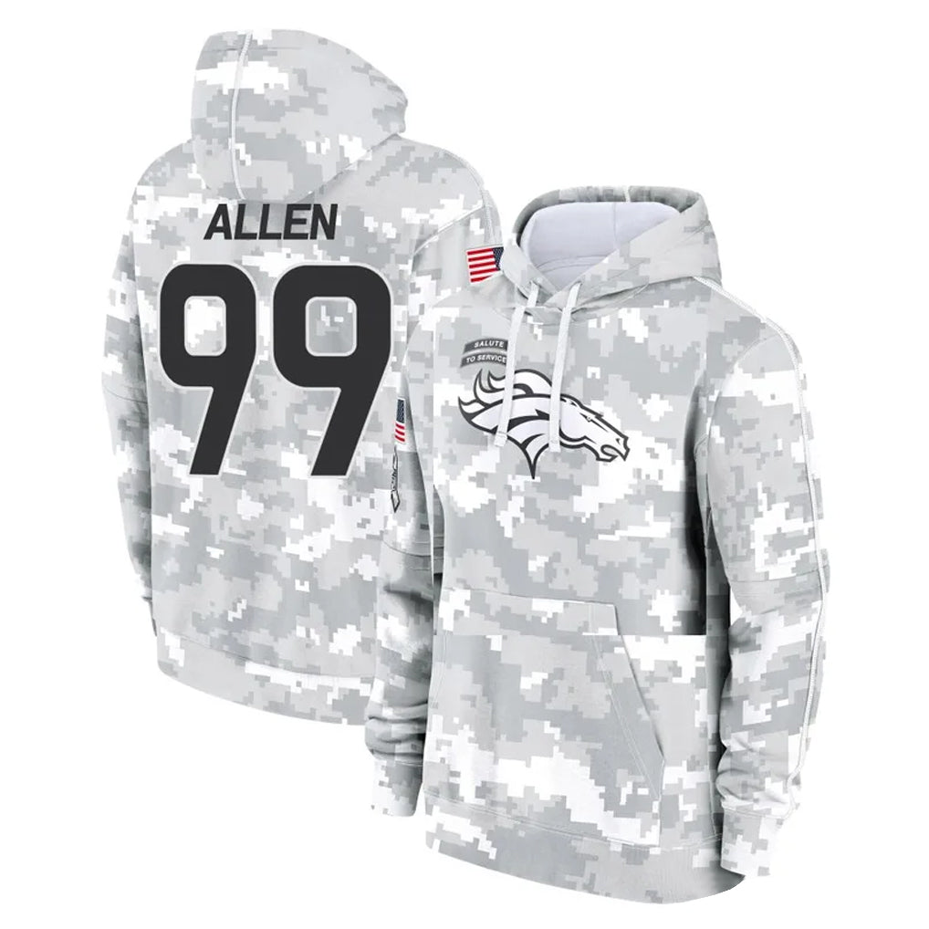 Vanessashop D.Broncos #99 Zach Allen Player Arctic Camo Salute to Service Hoodies Limited Game Stitched Jerseys