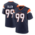 Vanessashop D.Broncos #99 Zach Allen Player Navy Home Game Stitched Jerseys