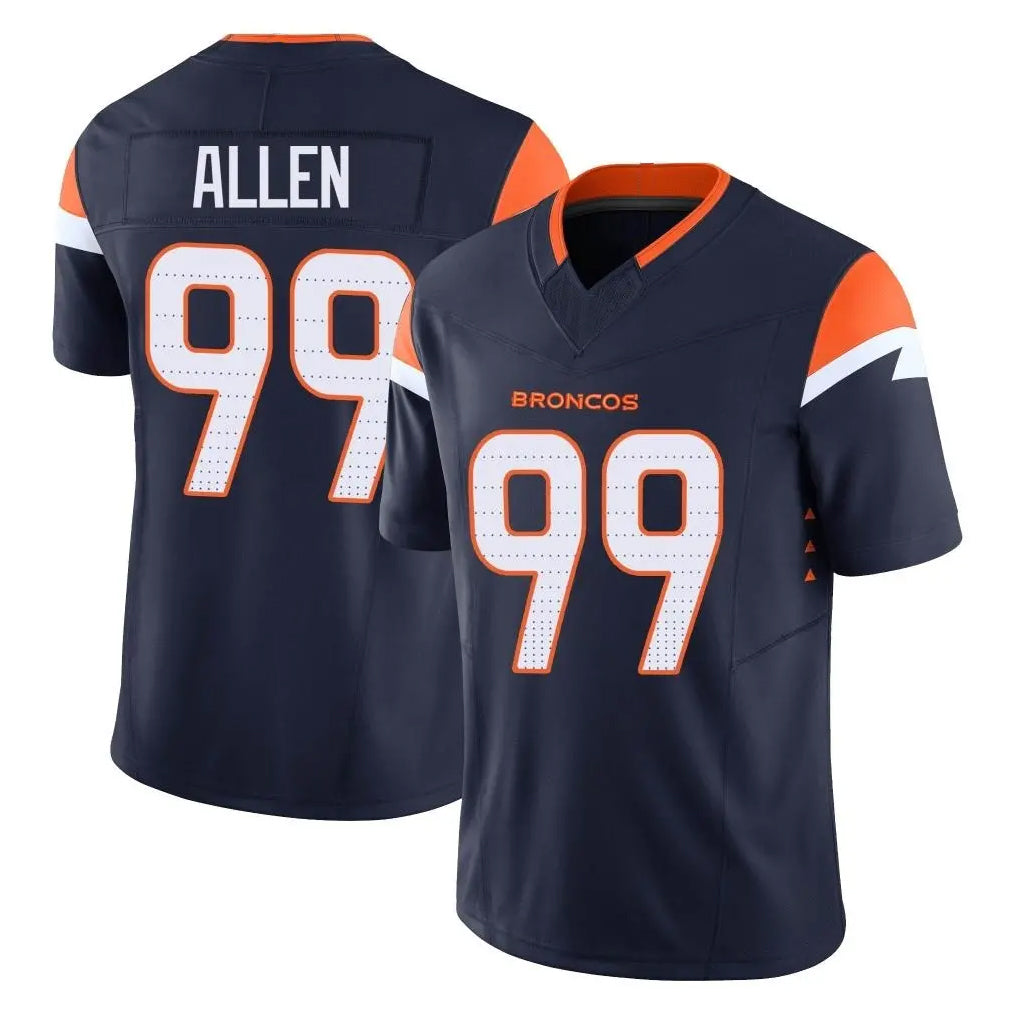 Vanessashop D.Broncos #99 Zach Allen Player Navy Limited Vapor F.U.S.E. Home Game Stitched Jerseys
