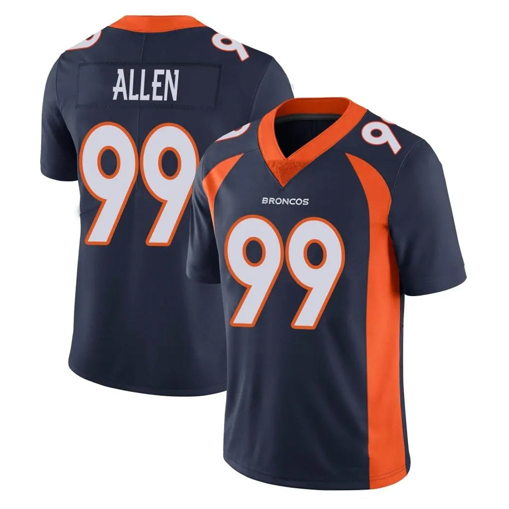 Vanessashop D.Broncos #99 Zach Allen Player Navy Vapor Untouchable Limited Game Stitched Jerseys