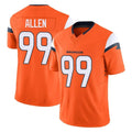 Vanessashop D.Broncos #99 Zach Allen Player Orange Vapor F.U.S.E. Limited Home Game Stitched Jerseys