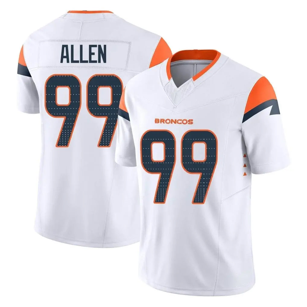 Vanessashop D.Broncos #99 Zach Allen Player White Limited Vapor F.U.S.E. Home Game Stitched Jerseys