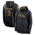 Vanessashop D.Broncos #9 Talanoa Hufanga Player Black Salute to Service Pullover Hoodies Limited Stitched Jerseys
