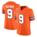 Vanessashop D.Broncos #9 Talanoa Hufanga Player Orange Limited Alternate Vapor F.U.S.E. Throwback Game Stitched Jerseys