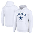 Vanessashop D.Cowboys White Pullover Hoodies Limited Blank Player Stitched Jerseys