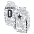 Vanessashop D.Cowboys #0 DeMarvion Overshown Player Arctic Camo Salute to Service Hoodies Limited Game Stitched Jerseys