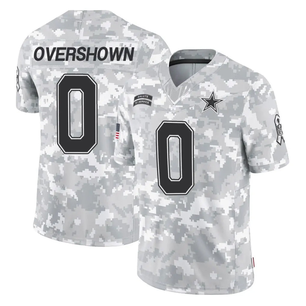 Vanessashop D.Cowboys #0 DeMarvion Overshown Player Arctic Camo Salute to Service Limited Home Game Stitched Jerseys