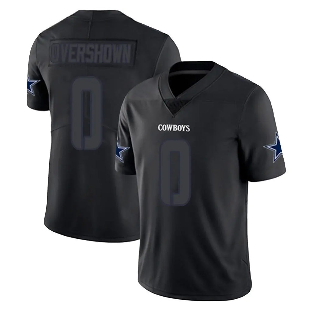 Vanessashop D.Cowboys #0 DeMarvion Overshown Player Black Impact Limited Home Game Stitched Jerseys