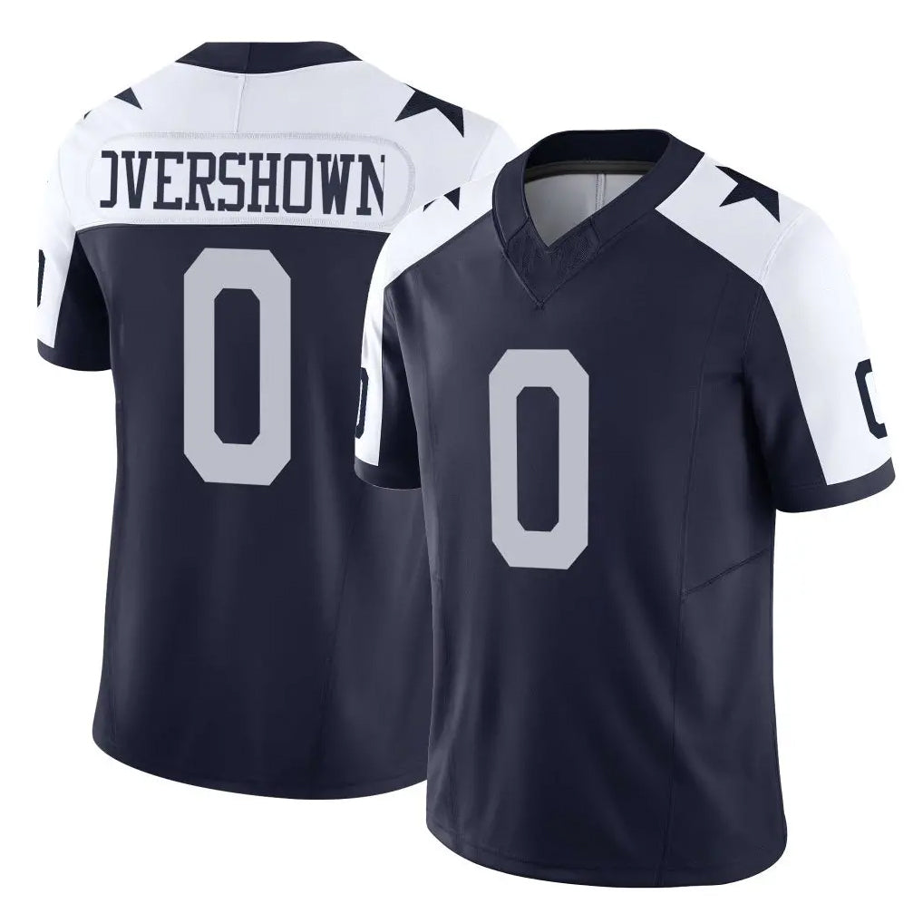 Vanessashop D.Cowboys #0 DeMarvion Overshown Player Navy-White Limited Alternate Vapor F.U.S.E. Home Game Stitched Jerseys